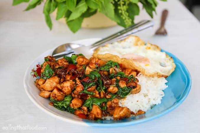 Authentic Thai Basil Chicken
