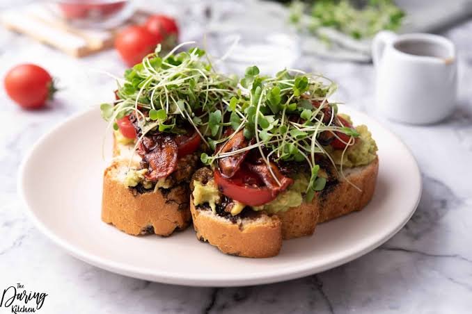 Elevated Avocado Toast with Microgreens